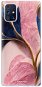iSaprio Pink Blue Leaves pro Samsung Galaxy M31s - Phone Cover
