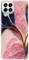 iSaprio Pink Blue Leaves pro Samsung Galaxy M53 5G - Phone Cover
