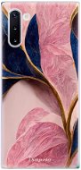 Kryt na mobil iSaprio Pink Blue Leaves pre Samsung Galaxy Note 10 - Kryt na mobil