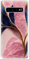 iSaprio Pink Blue Leaves pre Samsung Galaxy S10 - Kryt na mobil