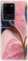 iSaprio Pink Blue Leaves pro Samsung Galaxy S20 Ultra - Phone Cover