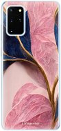 iSaprio Pink Blue Leaves pro Samsung Galaxy S20+ - Phone Cover