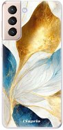 iSaprio Blue Leaves pro Samsung Galaxy S21 - Phone Cover