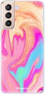 iSaprio Orange Liquid pro Samsung Galaxy S21 - Phone Cover
