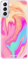 iSaprio Orange Liquid pro Samsung Galaxy S21+ - Phone Cover