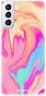 Phone Cover iSaprio Orange Liquid pro Samsung Galaxy S21+ - Kryt na mobil