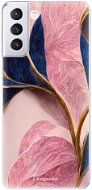 iSaprio Pink Blue Leaves pro Samsung Galaxy S21+ - Phone Cover