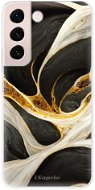 iSaprio Black and Gold pro Samsung Galaxy S22 5G - Phone Cover