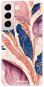 iSaprio Purple Leaves pro Samsung Galaxy S22 5G - Phone Cover