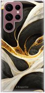 iSaprio Black and Gold pro Samsung Galaxy S22 Ultra 5G - Phone Cover