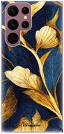 iSaprio Gold Leaves pro Samsung Galaxy S22 Ultra 5G - Phone Cover