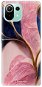 iSaprio Pink Blue Leaves pro Xiaomi Mi 11 Lite - Phone Cover
