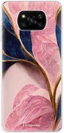 iSaprio Pink Blue Leaves pro Xiaomi Poco X3 Pro / X3 NFC - Phone Cover