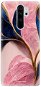 iSaprio Pink Blue Leaves pro Xiaomi Redmi Note 8 Pro - Phone Cover