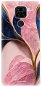 iSaprio Pink Blue Leaves pro Xiaomi Redmi Note 9 - Phone Cover