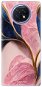 iSaprio Pink Blue Leaves pro Xiaomi Redmi Note 9T - Phone Cover