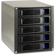 Inter-Tech ST-5255 for 5x2.5/3.5" SATA/SAS to 5.25" position - Disk Adapter