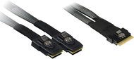 Inter-Tech (SFF-8654 8i) Slim SAS to 2x (SFF-8087) Mini-SAS, 0.75m - Adapter
