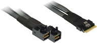 Inter-Tech (SFF-8654 8i) Slim SAS to 2x (SFF-8643) Mini-SAS HD, 0.75m - Adapter