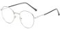 VeyRey okuliare blokujúce modré svetlo oválne Deug strieborné - Okuliare na počítač