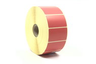 Paper label 50x30mm, red - Labels