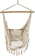 IWHome Hanging armchair DIONA with fringe beige IWH-10190011 - Hanging Chair