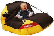 BeanBag Sitting bag 189×140 duo brown - yellow - Bean Bag