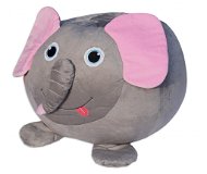 BeanBag Sedací vak slon Dumbo, šedá/růžová - Sedací vak