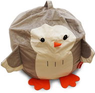 BeanBag Skladovací vak tučňák Tuky, bílá/šedá - Sedací vak