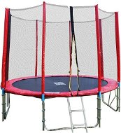 GoodJump TOP 4UPVC RED trampoline 305 cm with protective net + ladder + cover + anchor set 4 - Trampoline