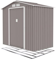 IWHome Garden house ARES A, light grey + floor construction ARES A - Garden Shed