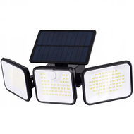 Izoxis 24889 Solární 180 LED osvětlení s PIR čidlem pohybu a soumraku, IP65, 550 lm, 1800 mAh - LED reflektor