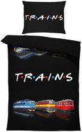 Impar Linen 140 × 220 cm + 90 × 70 cm, Trains - Bed Linen