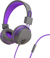 JLAB JBuddies Studio Over-Ear Folding Kids Headphones, Grey/Purple - Headphones