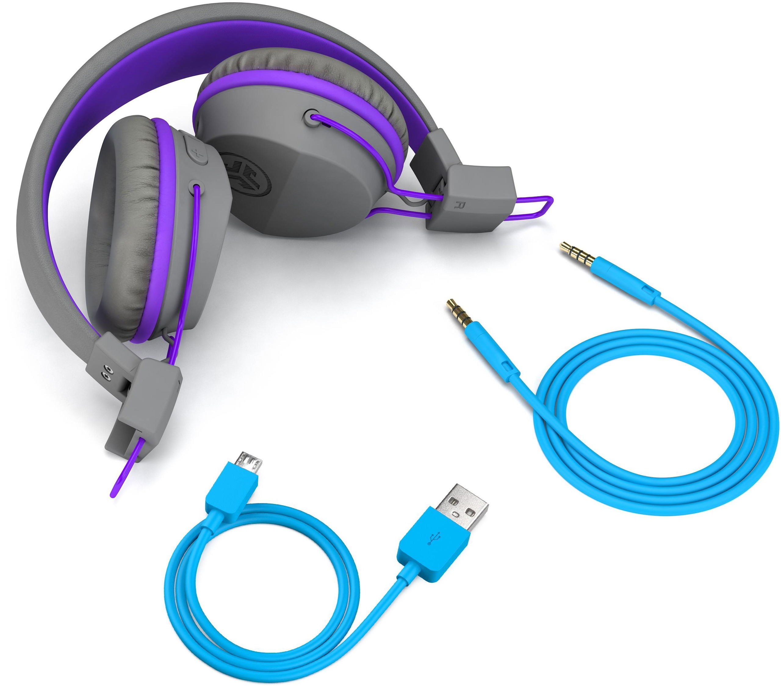 JLAB JBuddies Studio Kids Wireless Grey Purple Wireless