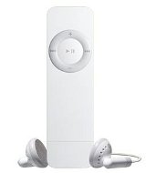 iPod Shuffle bílý (white), 1GB, MP3/ AAC/ AIFF přehrávač, sluchátka, USB 2.0 - MP3 Player