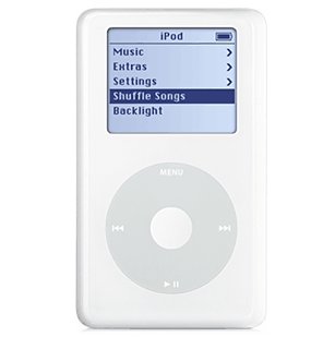 iPod bílý (white), 20GB, MP3/ AAC/ AIFF přehrávač, úkolovník, hry, sluchátka, USB 2.0, FireWire Main image iPod bílý (white), 20GB, MP3/ AAC/ AIFF přehrávač, úkolovník, hry, sluchátka, USB 2.0, FireWire - MP3 Player - Main image