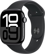 Apple Watch Series 10 42mm Cellular Jet Black Aluminium Case with Black Sport Band - S/M - Okosóra