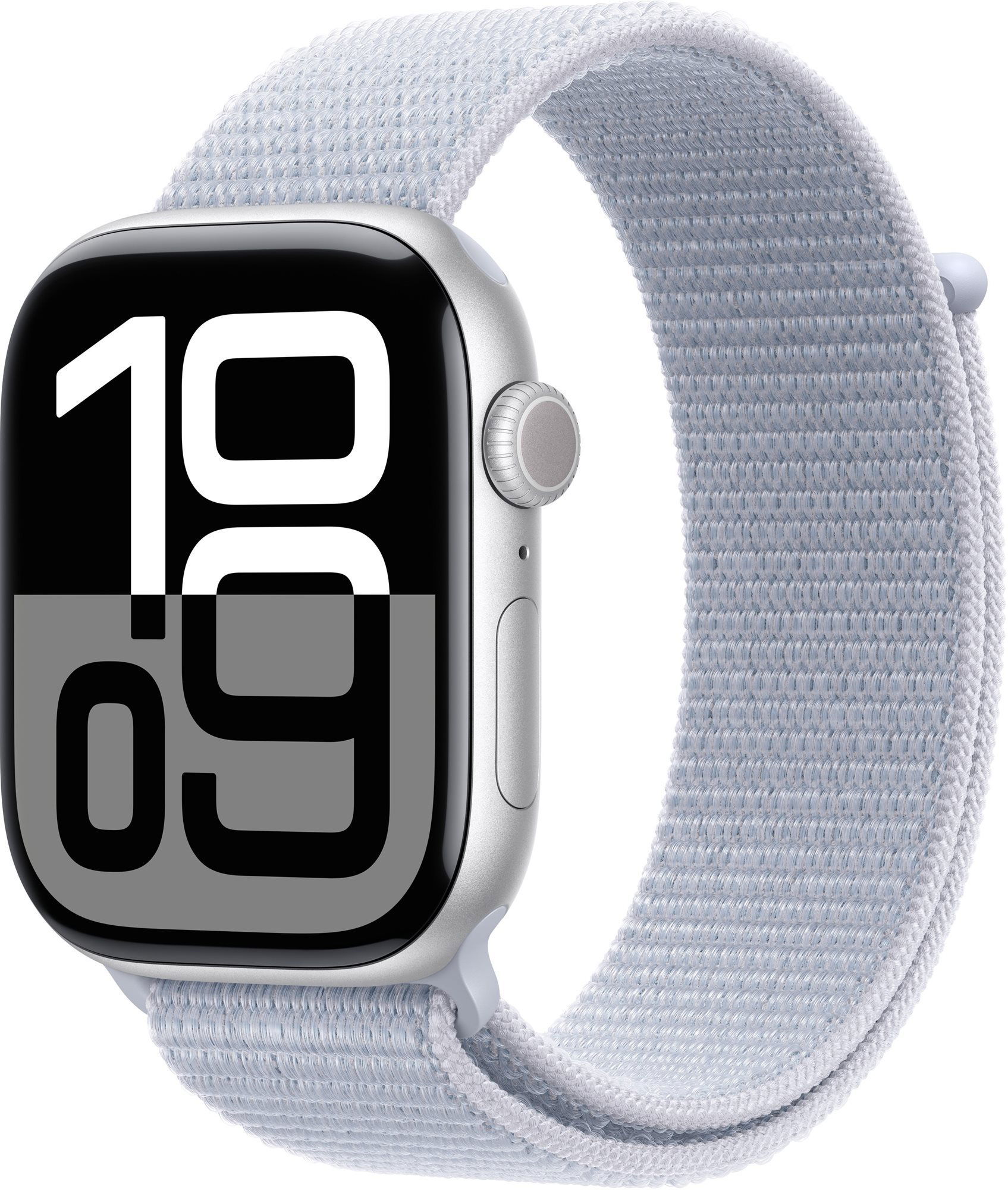 Apple Watch Series 10 42mm Silver Aluminium Case with Blue Cloud Sport Loop Smart Watch alza.sk