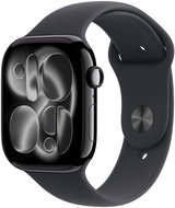 Apple Watch Series 11 Cellular 42mm Jet Black Aluminium with Black Sport Band – S/M - Smart Watch