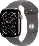 Apple Watch Series 11 Cellular 42mm Natural Titanium with Rock Grey Sport Strap - M/L - Smart Watch