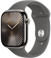 Apple Watch Series 11 Cellular 42mm Natural Titanium with Rock Grey Sport Strap - S/M - Smart Watch