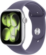 Apple Watch Series 11 Cellular 46mm Silver Aluminum with Mist Purple Sport Strap - M/L - Smart Watch