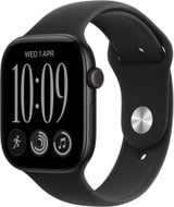 Apple Watch Series 12 Cellular 42mm Black Aluminium with Black Sport Band - S/M - Smart Watch