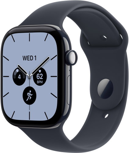 Apple Watch Series 12 Cellular 46mm Midnight Blue Ceramic with Midnight Sport Band - S - Smart Watch - Main image