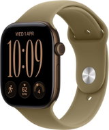 Apple Watch Series 12 Cellular 46mm Dark Bronze Aluminium with Olive Sport Band - M/L - Smart Watch