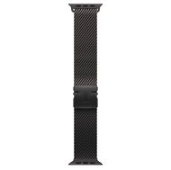 Apple Watch 49mm Milanese Black Titanium Tension - Small - Watch Strap