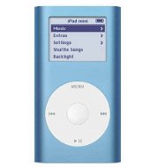 iPod Mini modrý (blue), 4 GB, MP3/ AAC/ AIFF přehrávač, úkolovník, hry, sluchátka, USB 2.0, FireWire - MP3 Player