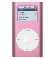 iPod Mini růžový (pink), 4 GB, MP3/ AAC/ AIFF přehrávač, úkolovník, hry, sluchátka, USB 2.0, FireWir - MP3 Player