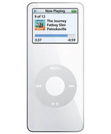 iPod Nano bílý (white), 1GB, MP3/ AAC/ AIFF přehrávač, úkolovník, hry, sluchátka, USB 2.0, FireWire - MP3 Player
